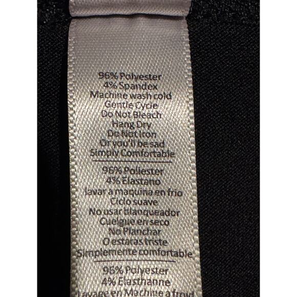 LuLaRoe Black High-Low Long Sleeve Tee XS Stretchy Comfy Basic Top - Picture 5 of 6